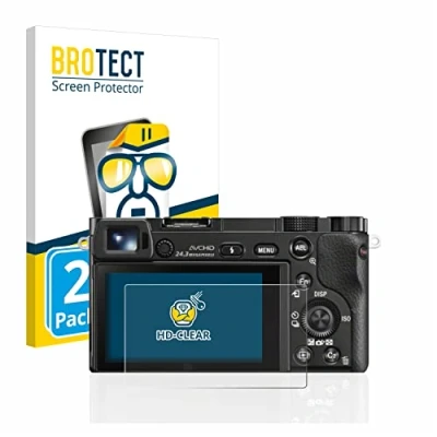 Abbildung von BROTECT (2 Stück Schutzfolie für Sony Alpha 5000/6000 / 6400 Displayschutz Folie Ultra Klar