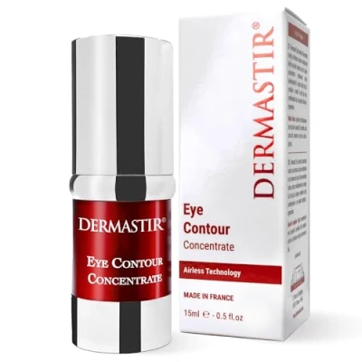 Abbildung von Dermastir Anti Falten Augencreme, reduziert und Augenringe, mit Hyaluronsäure, Pepetiden Mandelöl, 15 ml