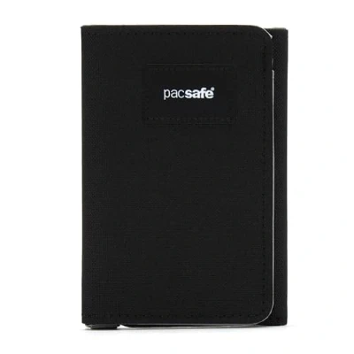 Abbildung von Pacsafe RFID blockierende dreifach Faltbare Geldbörse für Herren, Schwarz (Jet Black), Einheitsgröße, gefaltete Brieftasche