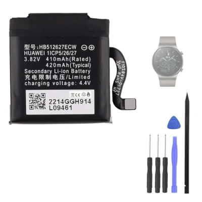 Abbildung von Aousavo HB512627ECW ersatz akku Kompatibel mit Huawei Watch 2 Pro 4G GT kit