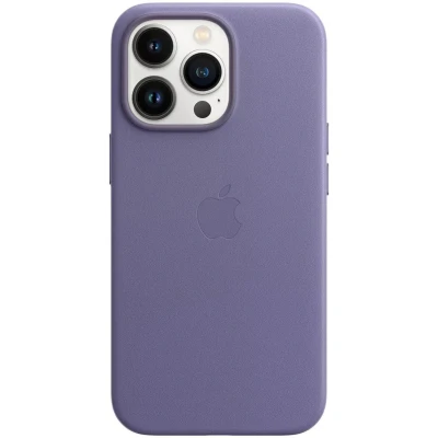 Abbildung von Apple MagSafe Leder Back Cover Lila iPhone 13 Pro