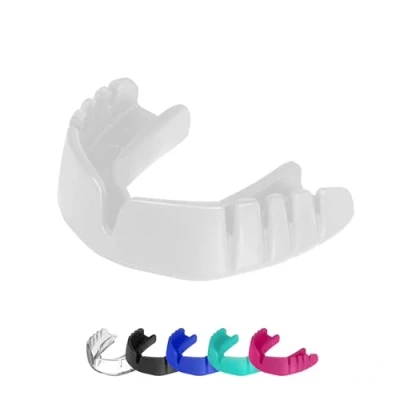 Abbildung von OPRO Snap Fit Instant Level UFC Sport Mundschutz für Erwachsene und Kinder, Zahnfleischschutz Hockey, Lacrosse, Rugby, MMA, Boxen andere Kontaktsportarten (UFC Weiß, Erwachsene)