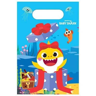 Abbildung von Partytüten Baby Shark 8 Stück