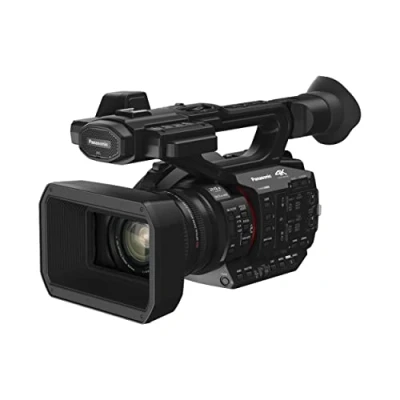 Abbildung von Panasonic HC X20E 4K 50p/60p Semi Profi Camcorder mit großem 1,0 Typ MOS Sensor, 20x optischen Zoom (24,5 490mm) Opt. 5 Achsen Bildstabilisator, schwarz