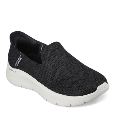 Abbildung von Skechers Damen Women&#039;s Hands Free Slip ins Go Walk Flex Relish Sneaker, Schwarz/Weiß, 39 EU Weit