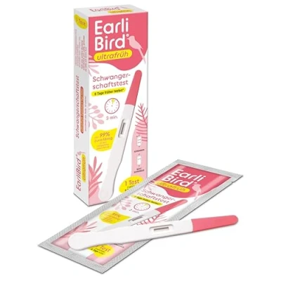 Abbildung von Schwangerschaftstest Frühtest von EarliBird Schwangerschaftstests mit über 99% Zuverlässigkeit Schwangerschafts Test für Schwangerschaft Erkennung