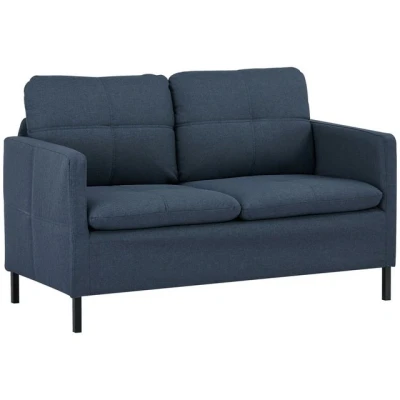 Abbildung von HOMCOM 2 Sitzer zeitgenössischer Stil mit 4 Kissen, Sofa 1 Teile, für Wohnzimmer, Büro