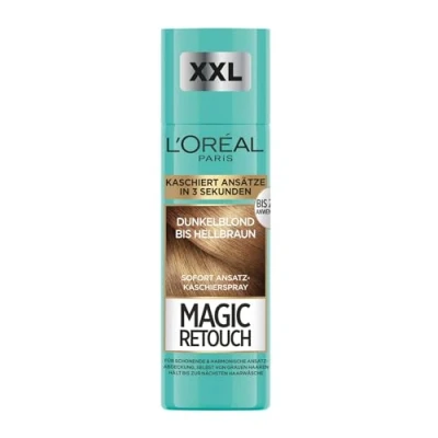 Abbildung von L&#039;Oréal Paris Ansatz Kaschierspray im XL Vorteilspack für stufenlose und natürliche Übergänge, Kaschiert Ansätze bis zur nächsten Haarwäsche, Magic Retouch, Dunkelblond Hellbraun, 150 ml