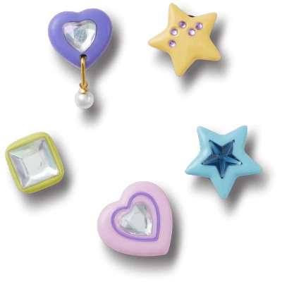 Abbildung von Crocs Schuhanstecker &quot;Jibbitz™ Dazzling Gems&quot;, (Set, 5 tlg., Kein Spielzeug. Nicht für Kinder unter 3 Jahren geeignet), Charm, Anstecker Schuhe