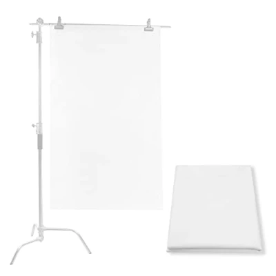Abbildung von Selens 1x1,7M Diffusor Stoff Nylon Seide Weiß Diffusion Nahtloser Lichtmodifikator für Fotografie Beleuchtung, Softbox und Lichtzelte
