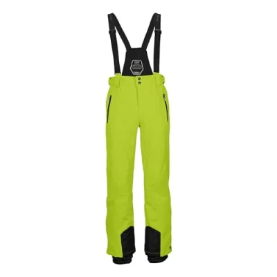 Abbildung von Killtec Herren Funktionshose/Skihose mit abnehmbaren Trägern, Kantenschutz und Schneefang Enosh, frühlingsgrün, M