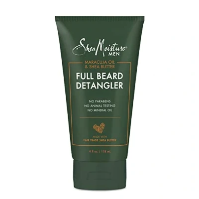 Abbildung von Shea Moisture Mens Full Beard Detangler, All Natural ingredients, Maracuja Oil &amp; Butter, Soften Hair Ease Out Knots for a Scuff Free Beard, 4 Ounce