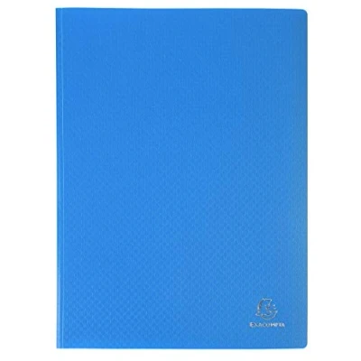 Abbildung von Exacompta 88100E Sichtmappe Opak PP blickdicht, 24 x 32 cm, für DIN A4, 100 Kristallhüllen, hohe Transparenz, 1 Stück, farbig sortiert