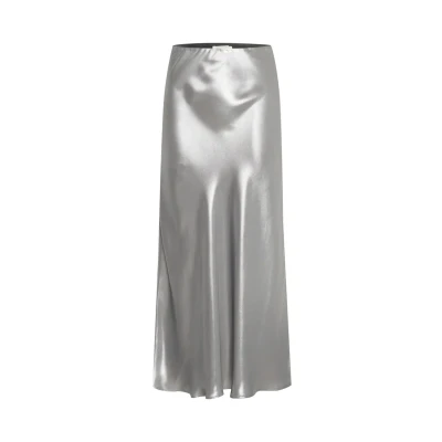 Abbildung von Part Two Laurinas Maxirock, Damen, Größe: 38, Silver metallic