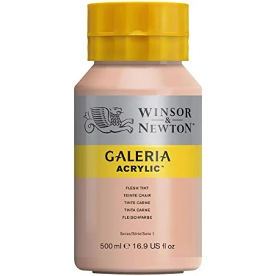 Abbildung von Winsor &amp; Newton 2150257 Galeria Acrylfarbe, hohe Pigmentierung, lichtecht, buttrige Konsistenz, 500 ml Topf Fleischfarben, Hellrosa Rouge