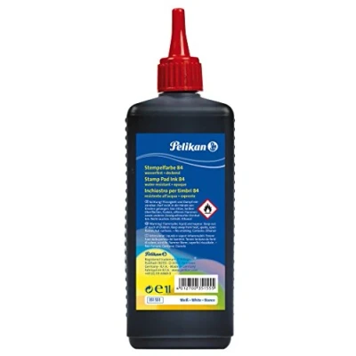 Abbildung von Pelikan Stempelfarbe wasserfest, 1000 ml, 1 Set, weiß
