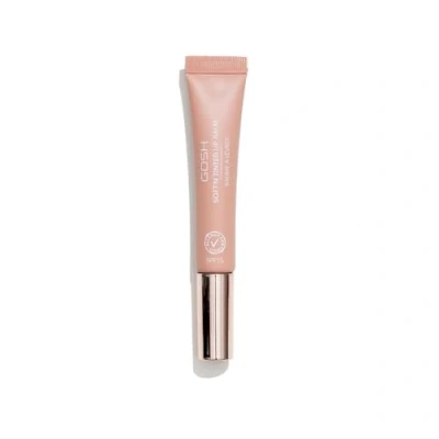 Abbildung von GOSH getönter Lipbalm mit LSF 15 I veganer Lippenpflege Stift Farbe in Nougat (002) geschmeidig weiche Lippen ohne Kleben parfümfreier Glossy Booster feuchtigkeitsspendender Lippenbalsam