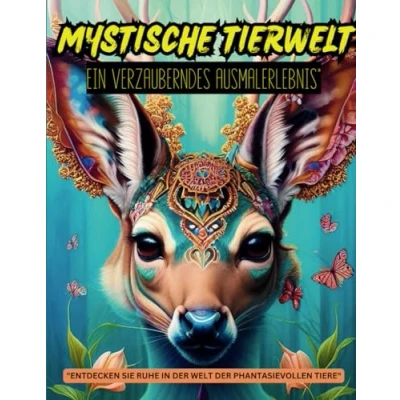 Abbildung von &quot;MYSTISCHE TIERWELT: EIN VERZAUBERNDES AUSMALERLEBNIS&quot;: &quot;ENTDECKEN SIE RUHE IN DER WELT PHANTASIEVOLLEN TIERE&quot;
