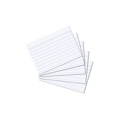 Abbildung von Herlitz Karteikarten DIN A8, wei?, liniert (500 St?ck)