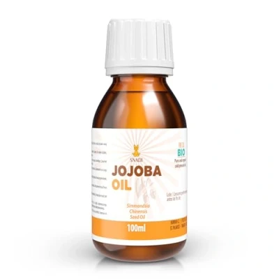Abbildung von Snadi Reines Bio Jojobaöl 100ml Ökologisch Kaltgepresst Reich an Vitamin E Ideal für Fettige Haut und Brüchiges Haar Anti Aging Antioxidans Natürlich