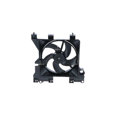 Abbildung von NRF 47349 Lüfter 325 12 100 mit Kühlerlüfterrahmen (Zarge) CITROËN: Xsara Picasso, Berlingo / First I, II