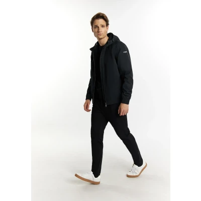 Abbildung von DREIMASTER Maritim Herren Regenjacke aus recycelten Materialien XL / Schwarz 100% recyceltes Polyester
