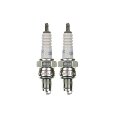 Abbildung von 2x Zündkerze CR8HSA Zündkerzen Set 2 Stück für Motorrad/Roller/Scooter kompatibel RZ94C