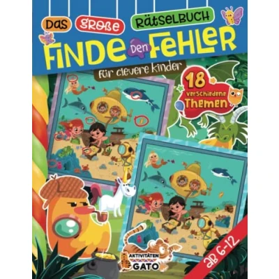 Abbildung von Finde den Fehler große Rätselbuch für Kinder Ab 6 12: Unterschied Wimmelbuch Rätselheft Suchbilder Spiel Fehlersuchbuch Mädchen und Jungs