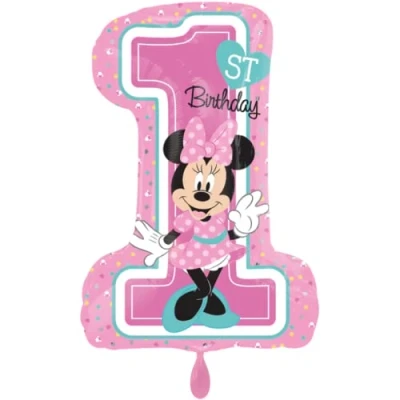 Abbildung von Supershape Folienballon Minnie Mouse 1 Jahr