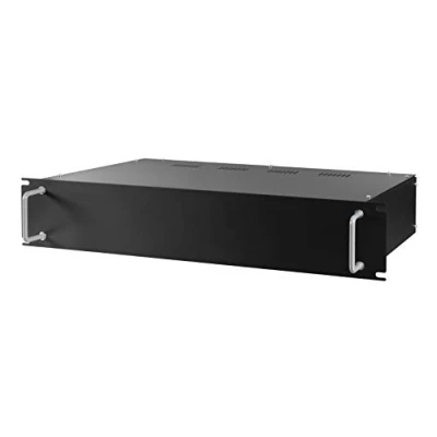 Abbildung von Blanko 480 mm (19&quot;) Rack Leergehäuse 2 HE, Montagesatz