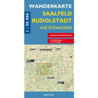 Abbildung von Wanderkarte Saalfeld, Rudolstadt und Schwarzatal: Mit Panoramaweg Schwarzatal (Wanderkarten 1:50.000)