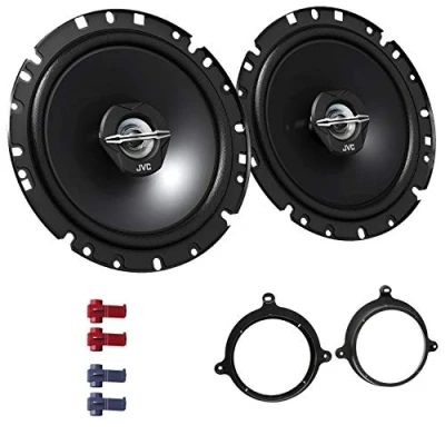 Abbildung von JVC CS J1720X Lautsprecher mit Einbauset passend für Mercedes A Klasse W168 1997 2004 Türen vorne 600 W 170mm 2 Wege Koax