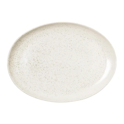 Abbildung von Broste Copenhagen NORDIC VANILLA Platte oval 35,5 cm