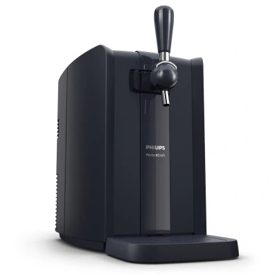 Abbildung von Philips Bierzapfanlage &quot;Perfect Draft 5000 Series HD3761/60&quot;, mit 3 Grad Kühlung und LED Beleuchtung; Dunkelblau