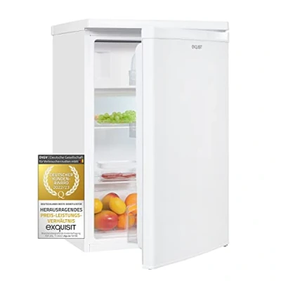 Abbildung von exquisit Kühlschrank KS16 4 E 040E weiss, 85,5 cm hoch, 55 breit, 109 L Volumen, Sterne Gefrieren