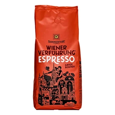 Abbildung von Sonnentor Espresso Kaffee ganze Bohne Wiener Verführung 1 kg