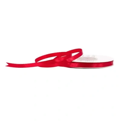 Abbildung von Satinband 6mm x 25m Rolle FARBAUSWAHL in 3/6/12/18/25/38/50/75/100mm farbecht &amp; waschbar Schleifenband für Hochzeit Geschenkband zum Verpacken Dekorieren Basteln Rot 250