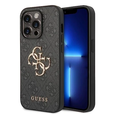 Abbildung von Apple iPhone 14 Pro Hülle Kunststoff Guess Hard Case/Backcover Handyhülle Grau