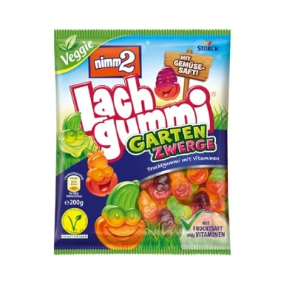 Abbildung von nimm2 Lachgummi Gartenzwerge (1 x 200g) / Fruchtgummi mit Fruchtsaft &amp; Vitaminen