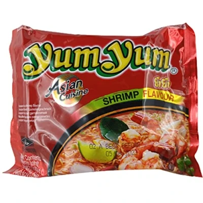Abbildung von Yum Shrimp Instant Nudeln 30er Pack (30 x 60g) asiatische Nudelsuppe Garnelengeschmack