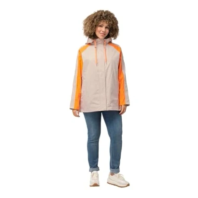 Abbildung von Ulla Popken Outdoorjacke HYPRAR Jacke wasserabweisend Kapuze Saumband