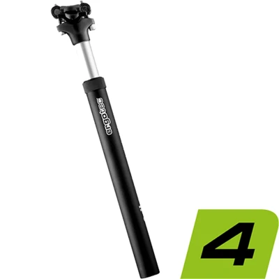 Abbildung von Teleskopisch Feder Sattelstütze Ergotec SP 5.0 Ø27.2mm X 350 Mm Schwarz