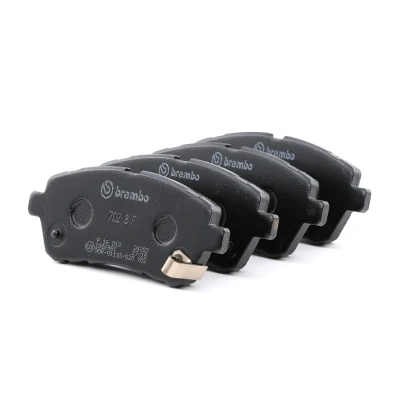Abbildung von BREMBO P 16 013 Bremsbelagsatz mit akustischer Verschleißwarnung Zubehör SUZUKI: SWIFT 5, 4, Baleno II Schrägheck, DAIHATSU: Sirion