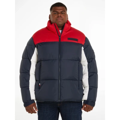 Abbildung von Tommy Hilfiger NEW YORK Puffer Jacket Kurzmantel, Herren, Größe: 3XL, Dark blue/red/white
