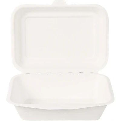 Abbildung von NatureStar Bio Lunchbox&quot;Hamburger&quot; rechteckig Zuckerrohr 13,5cm x 18,5 cm 6,5cm