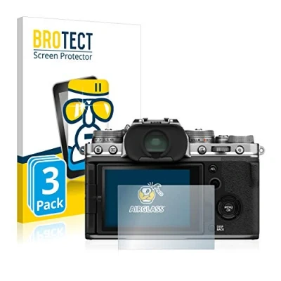 Abbildung von BROTECT Schutzglas für Fujifilm X T4 (3 Stück) Schutzfolie Panzer Folie Glas [Extrem Kratzfest 9H, Anti Fingerprint, Ultra Transparent]