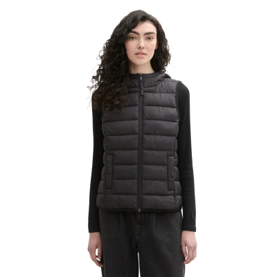 Abbildung von TOM Tailor Denim Weste, Damen, Größe: XS, Deep black