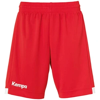 Abbildung von Kempa Player LONG kurze Sporthose, Damen, Größe: Small, Rot weiß