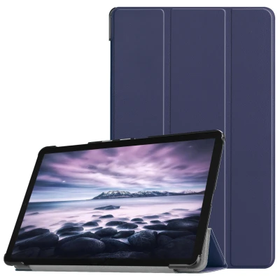 Abbildung von Trifold Klapphülle für das Samsung Galaxy Tab A 10.5 (2018) Dunkelblau
