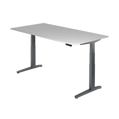 Abbildung von Hammerbacher Schreibtisch XBHM2E Grau/Graphit
